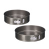 SET 2 MOULE ROND ACIER GRIS