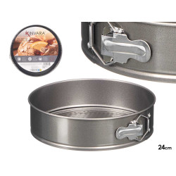 FORMA REDONDA ACO CINZENTO 24CM