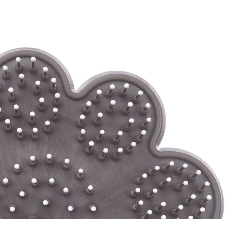 SPAZZOLA POIS IMPRONTA METALLICO GRIGIO