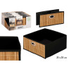 ORGANIZADOR QUADRADO BAMBU PRETO