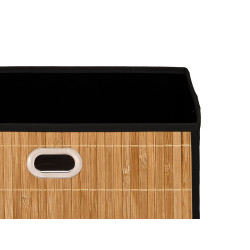 ORGANIZADOR QUADRADO BAMBU PRETO