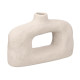 JARRON MODERNO AGUJERO BLANCO TERRACOTA PEQ