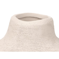 JARRON MODERNO AGUJERO BLANCO TERRACOTA PEQ