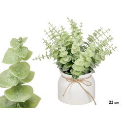 POT LAÇAGE CORDON EUCALYPTUS 23CM
