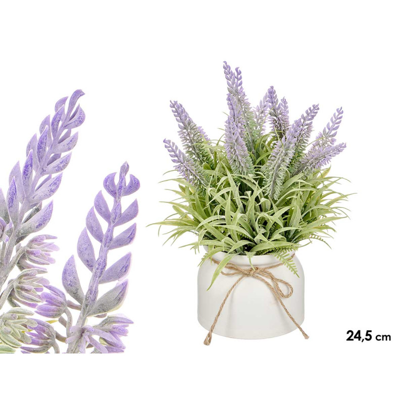 VASO CORDA FIOCCO LAVANDA 24,5CM