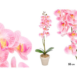 VASO ORCHIDEA ROSA 55CM
