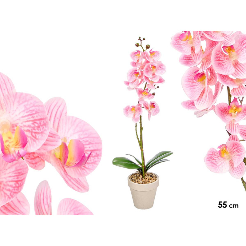 POT PINK ORCHID 55CM