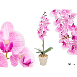 POT ORCHIDÉE VIOLETTE 55CM