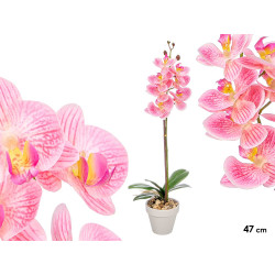 POT ORCHIDÉE ROSE 47CM