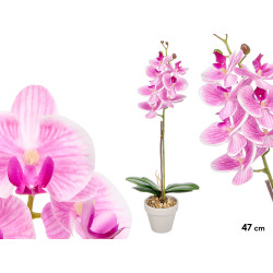 VASO ORCHIDEA VIOLA 47CM