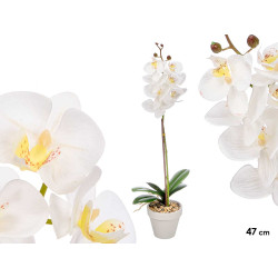 VASO ORCHIDEA BIANCO 47CM