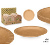 SET 24 PIATTI KRAFT 18CM