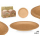 SET 18 KRAFT PLATES 23 CM