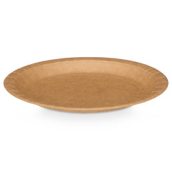 SET 18 KRAFT PLATES 23 CM
