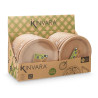 SET 18 KRAFT PLATES 23 CM