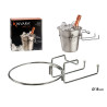 SOPORTE CUBITERA ACERO DIAM 18 CM