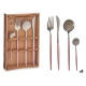 CUTLERY 8PCS SET MIRROR/PINK