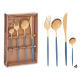 SET POSATE 8PZ ORO/GRIGIO
