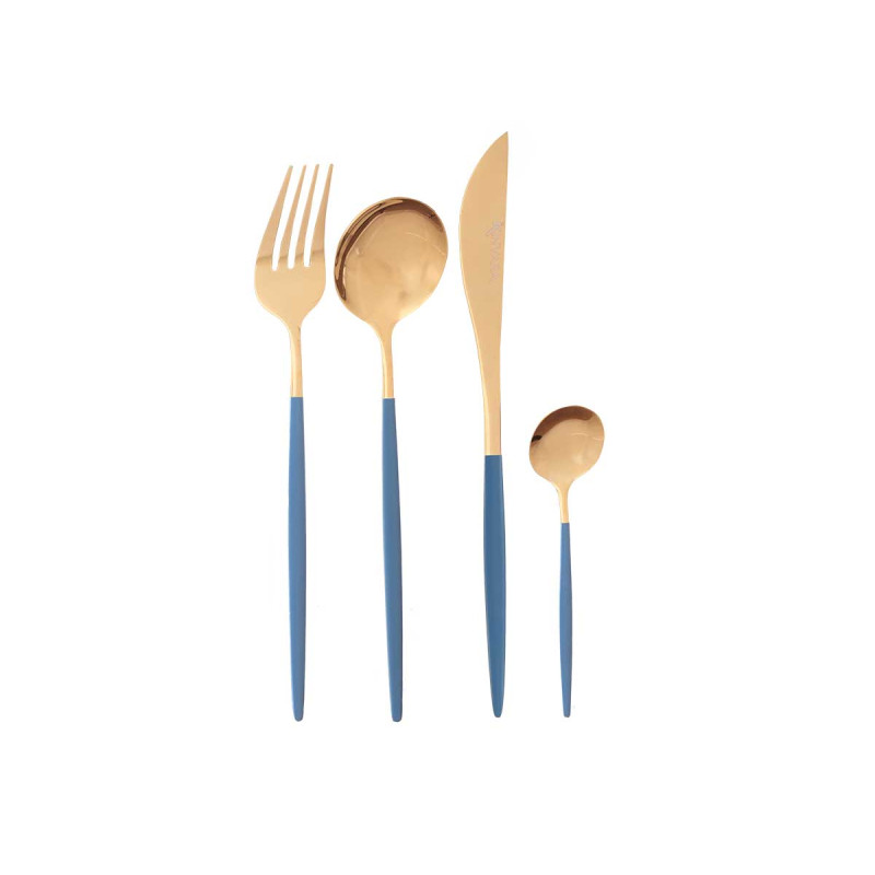 SET POSATE 8PZ ORO/GRIGIO