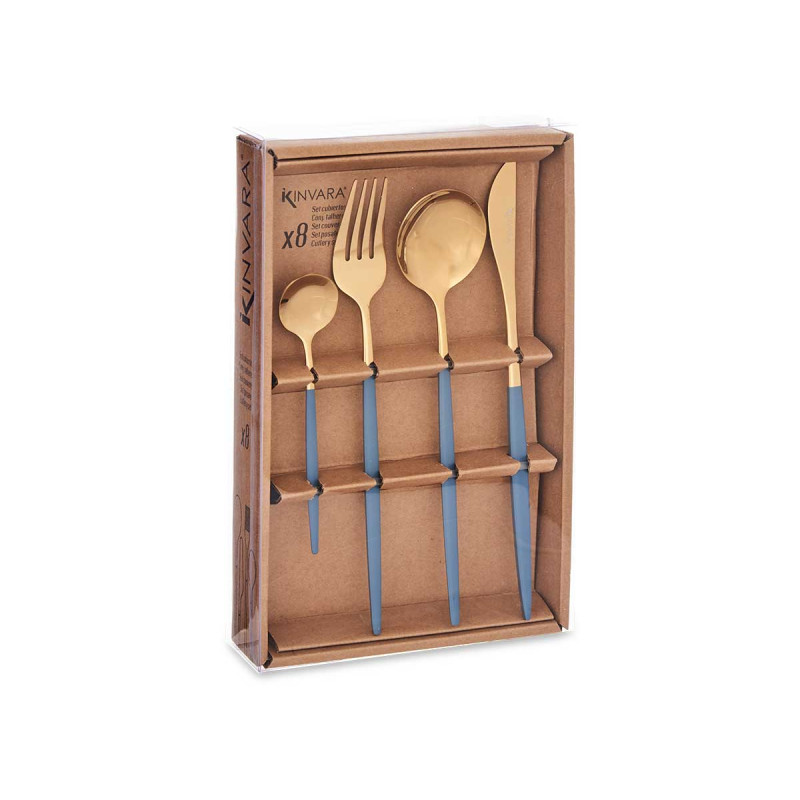 SET POSATE 8PZ ORO/GRIGIO