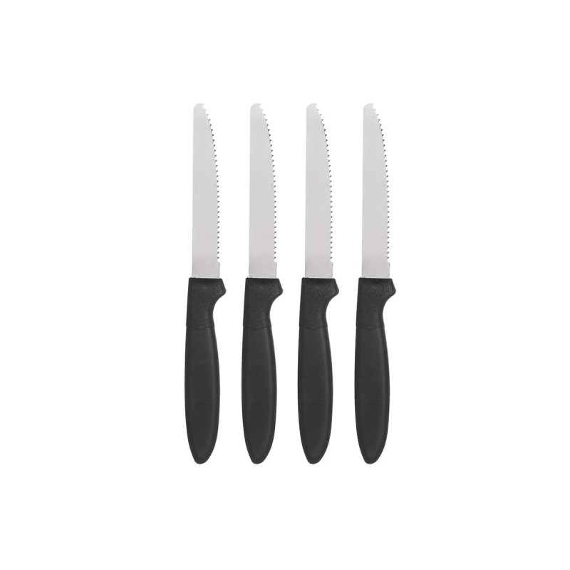 SET 4 BLACK SAW KNIVES 