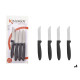 SET 4 BLACK PEELER KNIVES