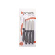 SET 4 BLACK PEELER KNIVES