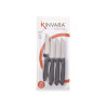 SET 4 BLACK PEELER KNIVES