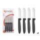 SET 4 BLACK SPREAD KNIVES