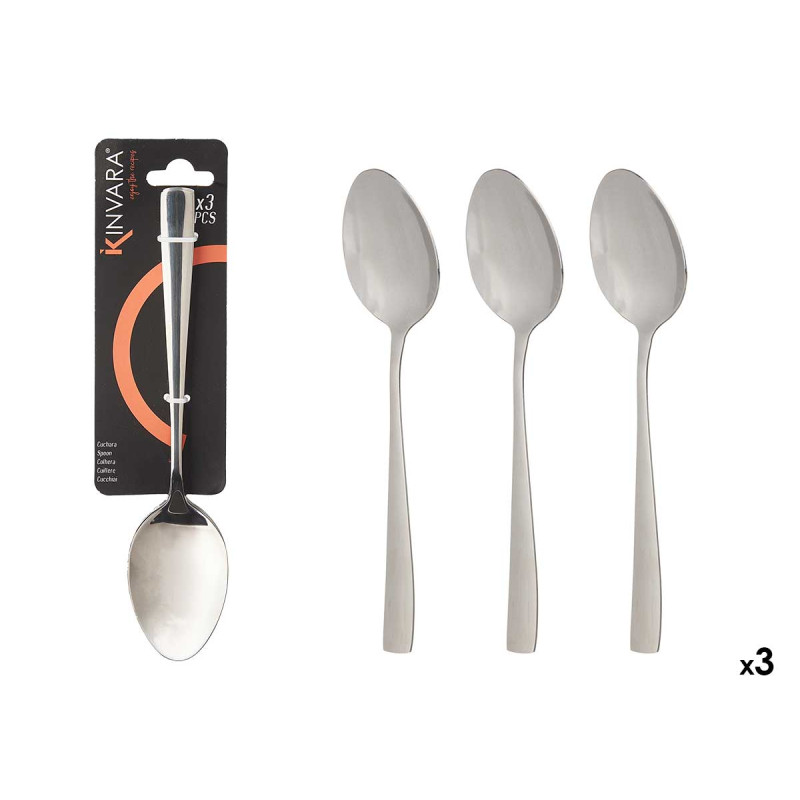 SET 3 METAL SPOONS 