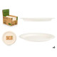 SET 6 BIODEGRADABLE DINNER PLATES MEDIUM