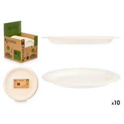SET 10 PIATTI PIANI BIODEGRADABILI PICC