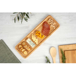 RECTANGULAR BAMBOO APPETIZER BOARD 46X15 CM