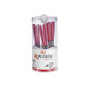 SET 16 STAINLESS STEEL CUTLERY RED PS HANDLE 