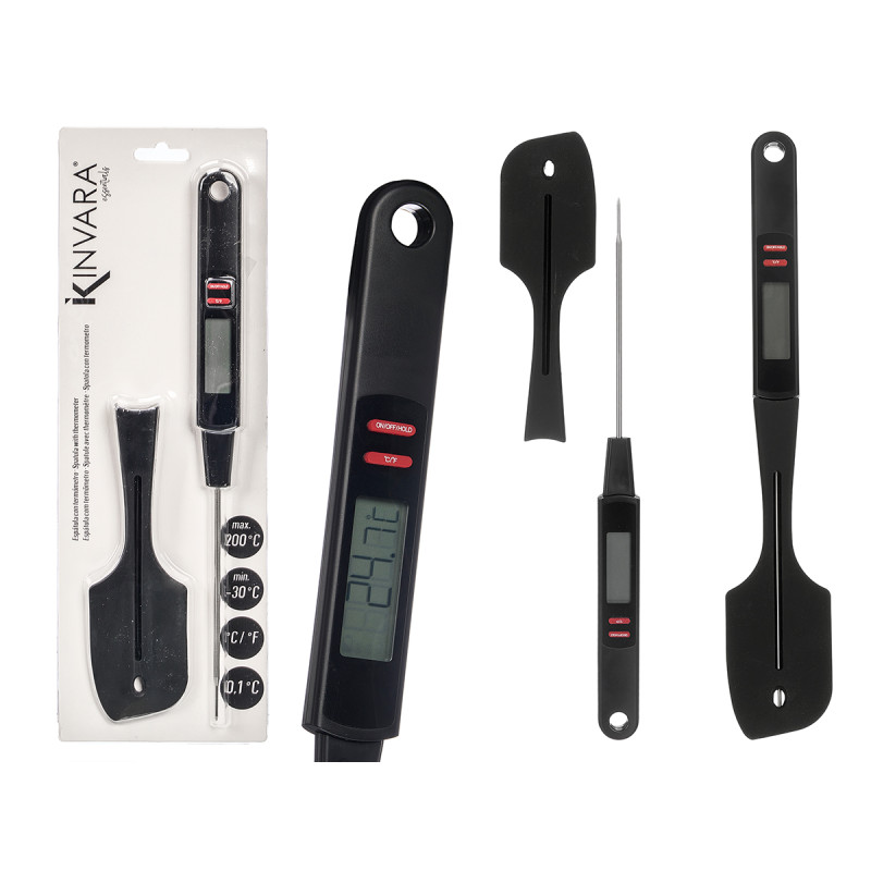 SPATULE SILICONE A TEMPERATURE ELEVEE NOIR