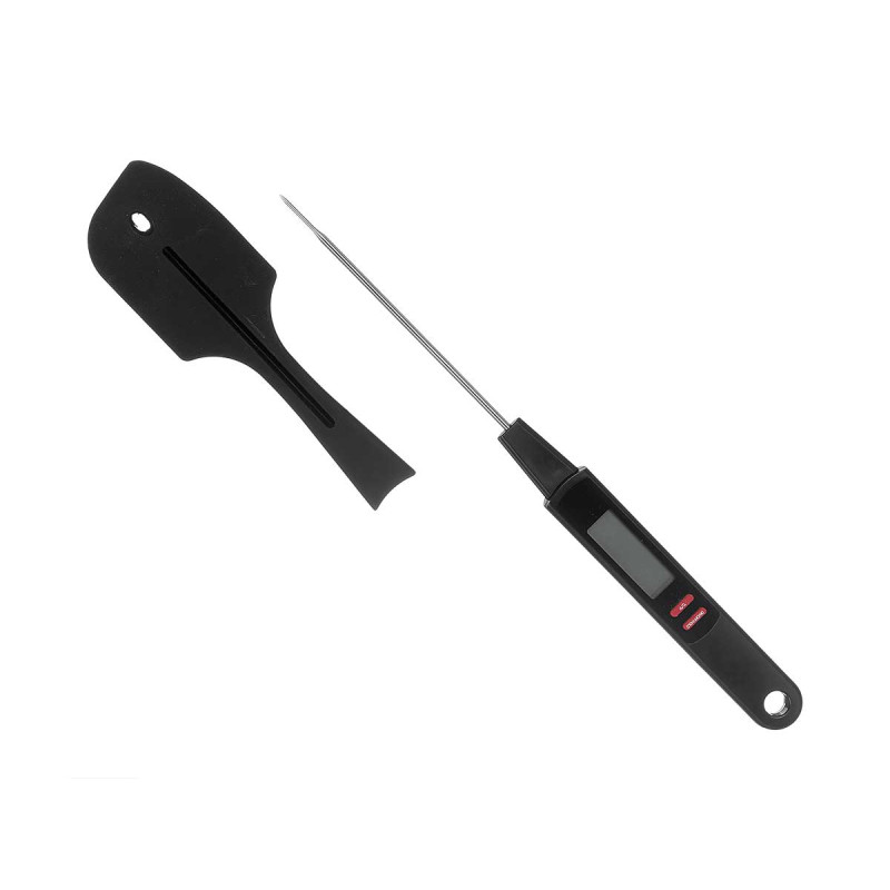 SPATOLA SILICONE TEMPERATURE PICCO NERO