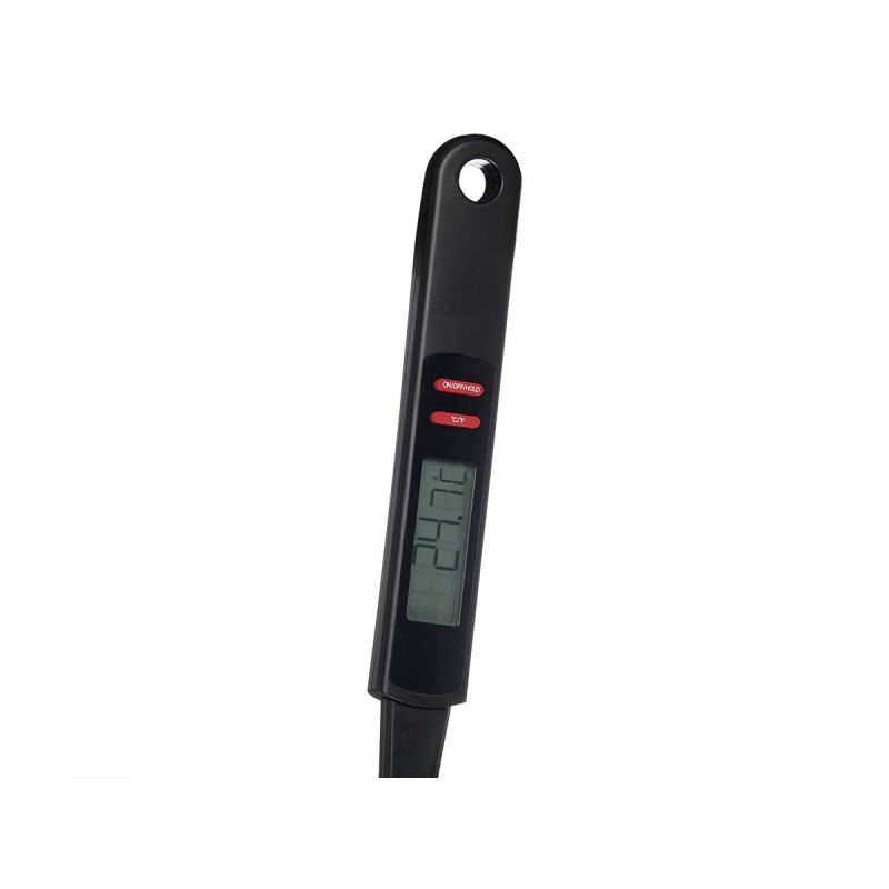 SILICONE SPATULA SPIKE TEMPERATURE BLACK