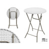 TAVOLO PIEGHEVOLE ROTONDO BIANCO 80X80X110CM