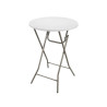 TAVOLO PIEGHEVOLE ROTONDO BIANCO 80X80X110CM