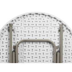 TAVOLO PIEGHEVOLE ROTONDO BIANCO 80X80X110CM