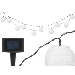 10 LUCI SOLARI A STRINGA BIANCHE