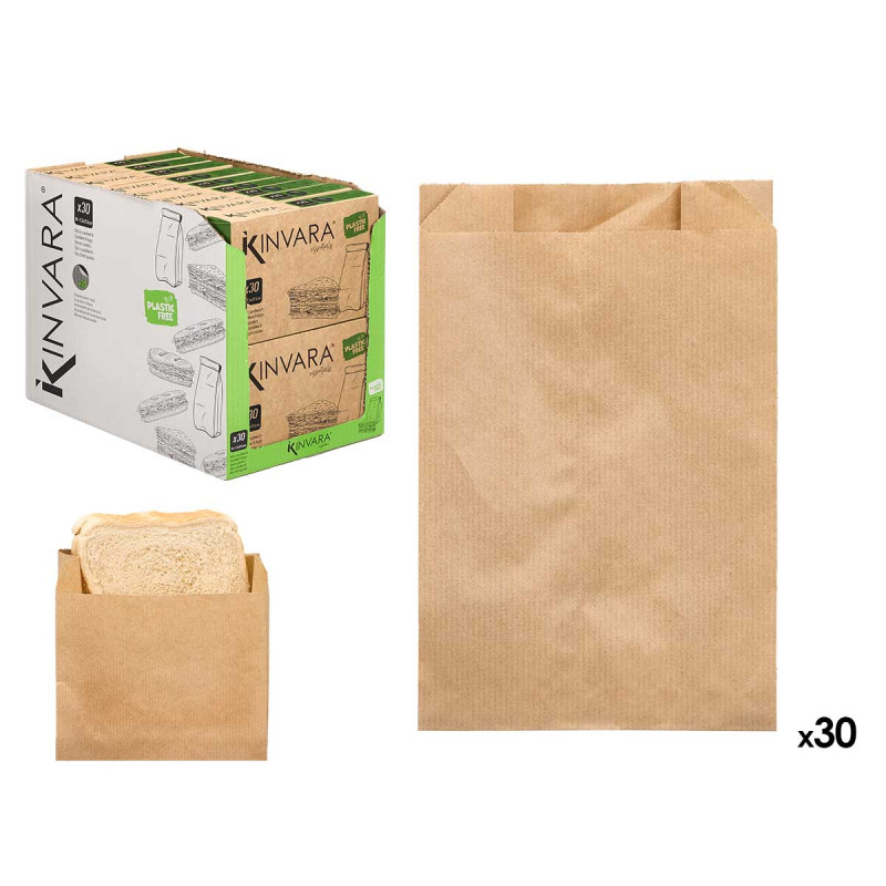 SACO PAPEL PARA SANDES 30UDS 16X21, 5,5CM