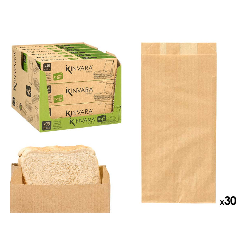 30 UNITA 12X26+6CM SACCHETTO CARTA SANDWICH