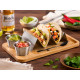 BAMBOO METAL SAUCE BOWL AND TACOS SUPPORT