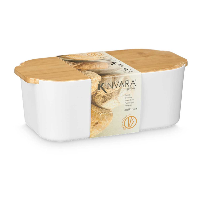 PANERA BLANCA TAPA BAMBU 4,5L