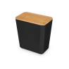 POT RECTANGULAIRE BAS NOIR 1L