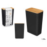 TARRO RECTANGULAR ALTO NEGRO 1,75L