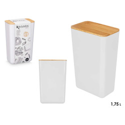 HIGH RECTANGULAR POT WHITE 1,75L