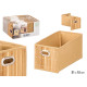 RECTANGULAR BAMBOO STORAGE BASKET