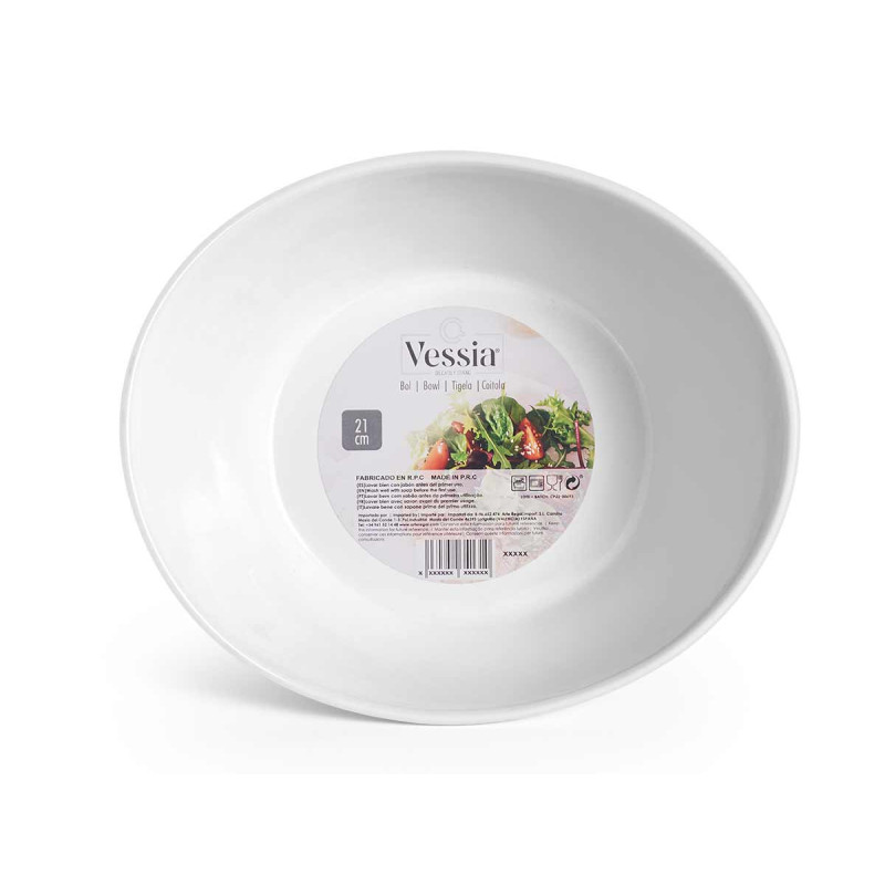 PORCELAIN BOWL WITH SHAPE 21 CM